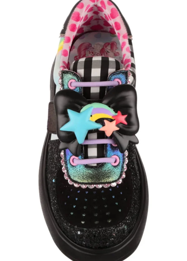 Irregular Choice x My Little Pony Rainbow Of Light Sneakers Black