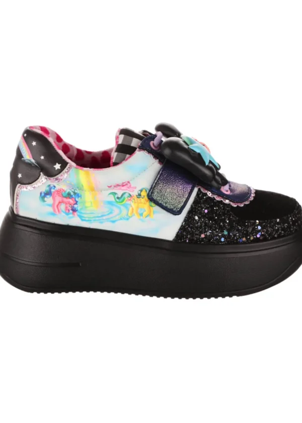 Irregular Choice x My Little Pony Rainbow Of Light Sneakers Black