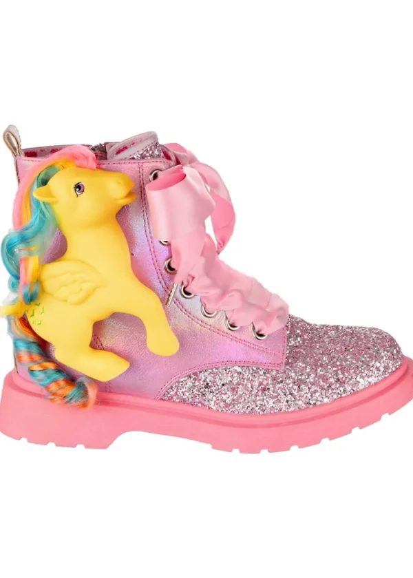 Irregular Choice x My Little Pony Friends Forever Lace-up Boots Pink
