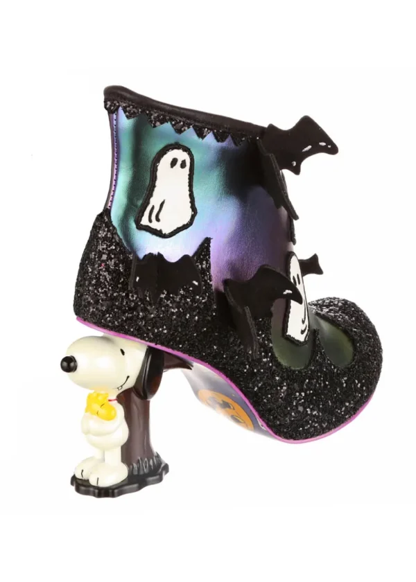 Irregular Choice x Peanuts Count Snoopy Ankle Boots Black