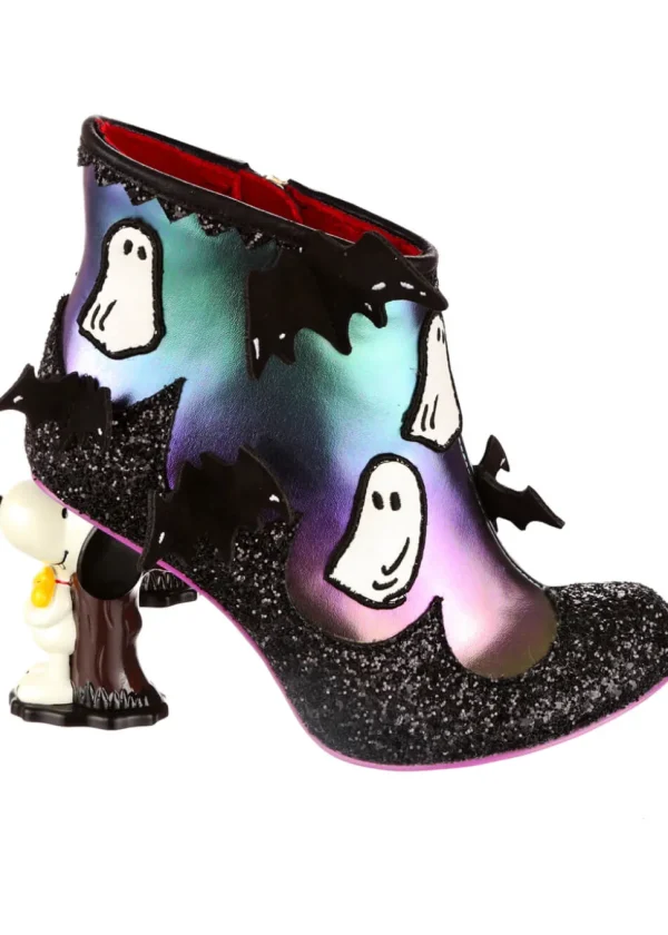 Irregular Choice x Peanuts Count Snoopy Ankle Boots Black