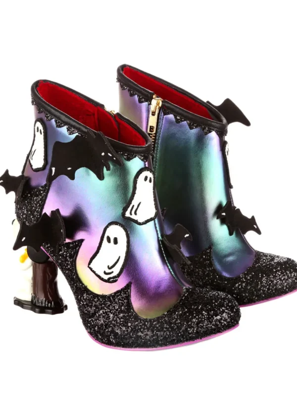 Irregular Choice x Peanuts Count Snoopy Ankle Boots Black