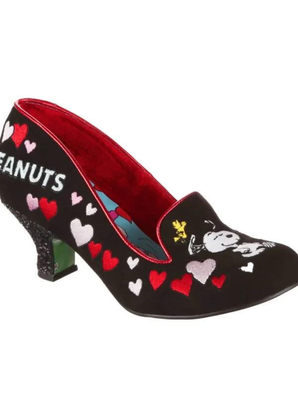 Irregular Choice x Peanuts A Boy And His Beagle Pumps Black