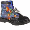 Irregular Choice x Transformers Battle Ready Boots Blue Purple