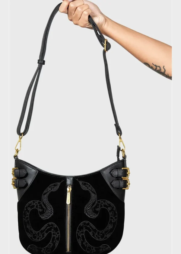 Killstar Adder Snake Bag Black
