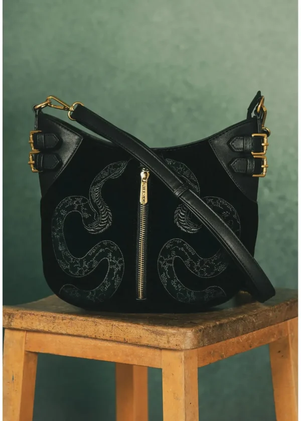 Killstar Adder Snake Bag Black