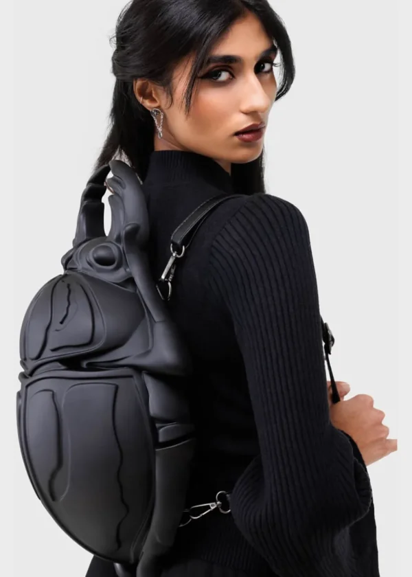 Killstar Amulet Beetle Backpack Black