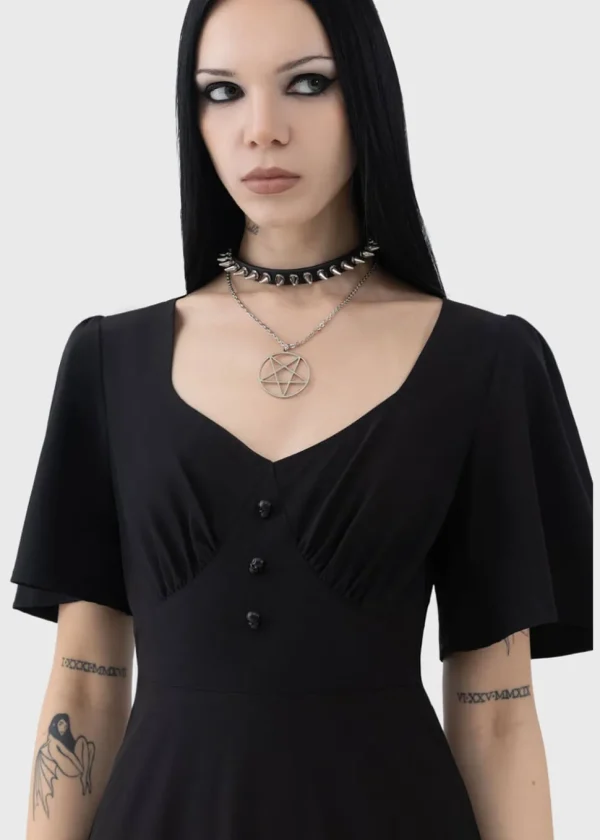 Killstar Arboraceous Night Forager Maxi Dress Black