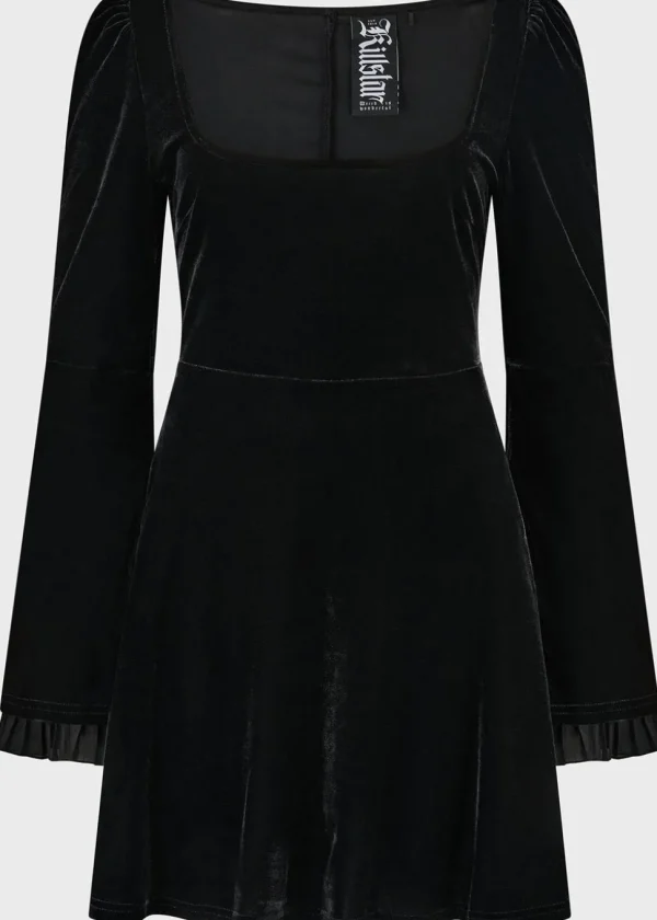 Killstar Beatrix Velvet Dress Black