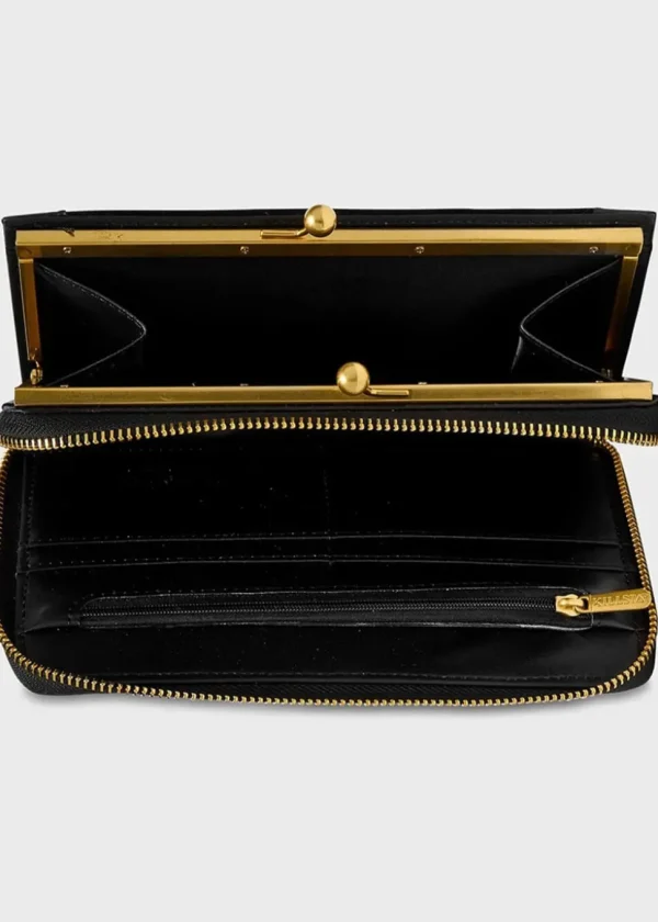 Killstar Fern Valley Velvet Wallet Black