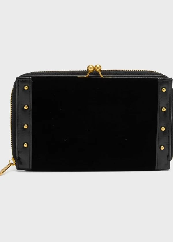 Killstar Fern Valley Velvet Wallet Black