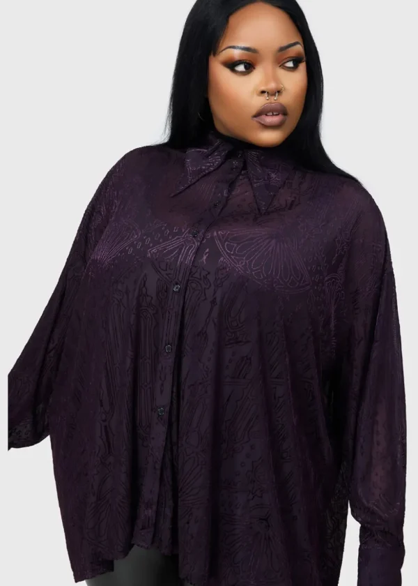 Killstar Gates Of Hell Shirt Purple