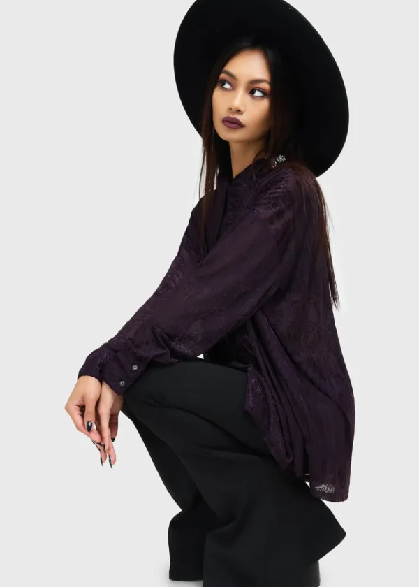 Killstar Gates Of Hell Shirt Purple