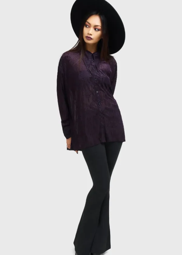 Killstar Gates Of Hell Shirt Purple