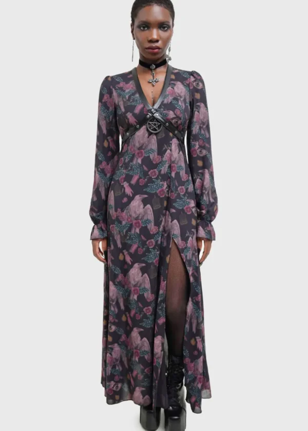 Killstar Gloomweaver Raven Maxi Dress Black