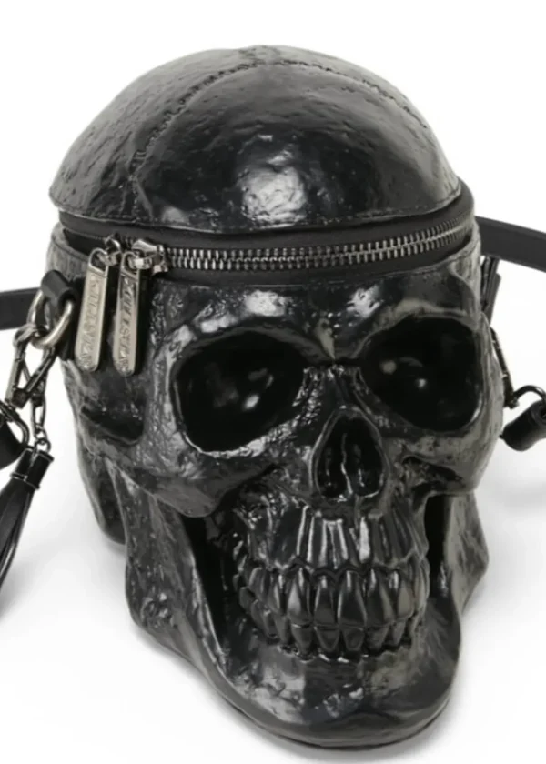 Killstar Grave Digger Skull Bag Black