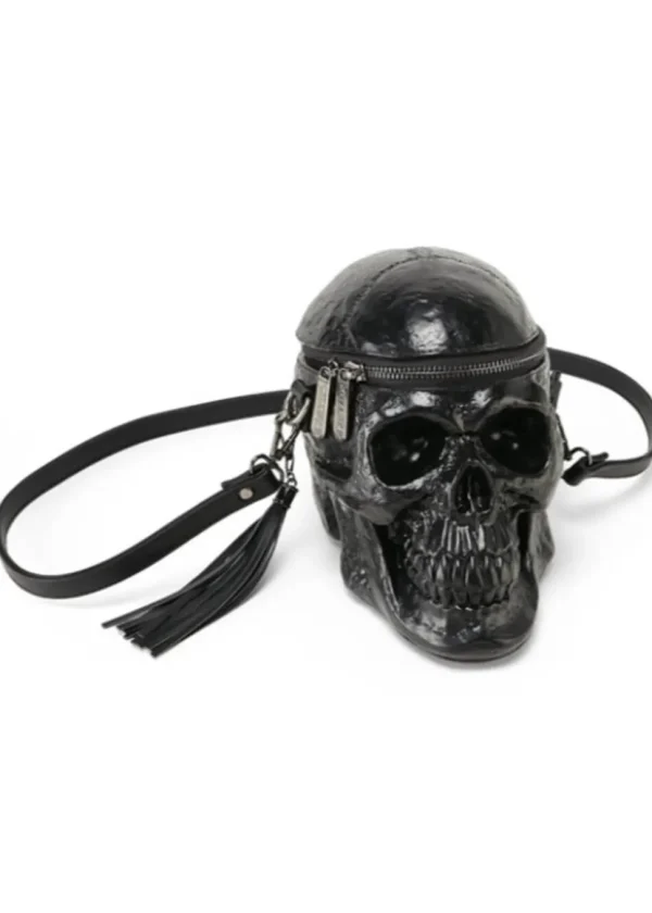 Killstar Grave Digger Skull Bag Black