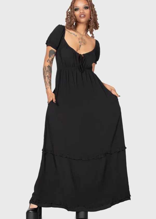 Killstar Heath Maxi Dress Black