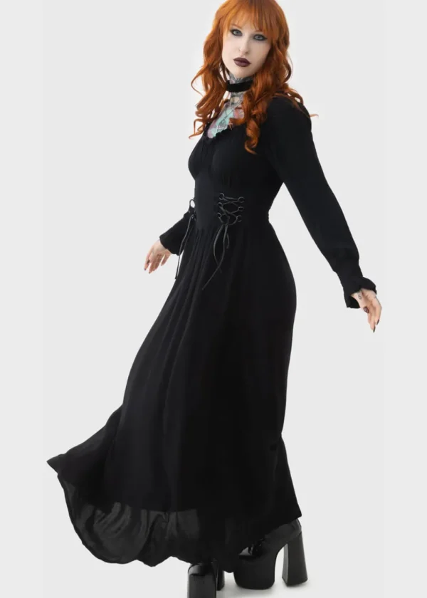 Killstar Jocaster Maxi Dress Black