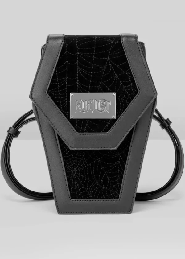 Killstar Kihilist Casket Of Sorrow Coffin Backpack Black