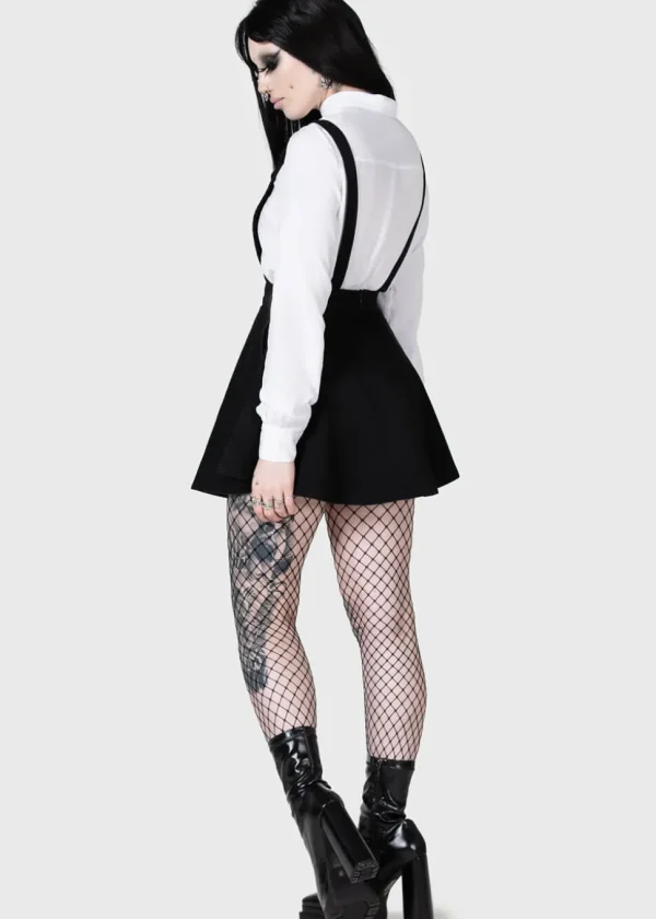 Killstar Kihilist Luna Orb Moon Pinafore Dress Black