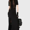 Killstar Kihilist Secretly Weep Maxi Skirt Black