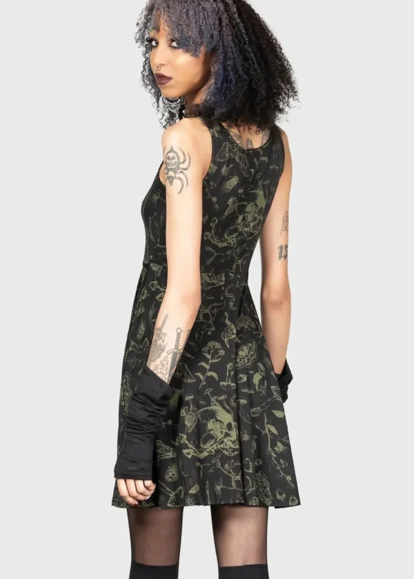 Killstar Leslynn 60's Babydoll Dress Black