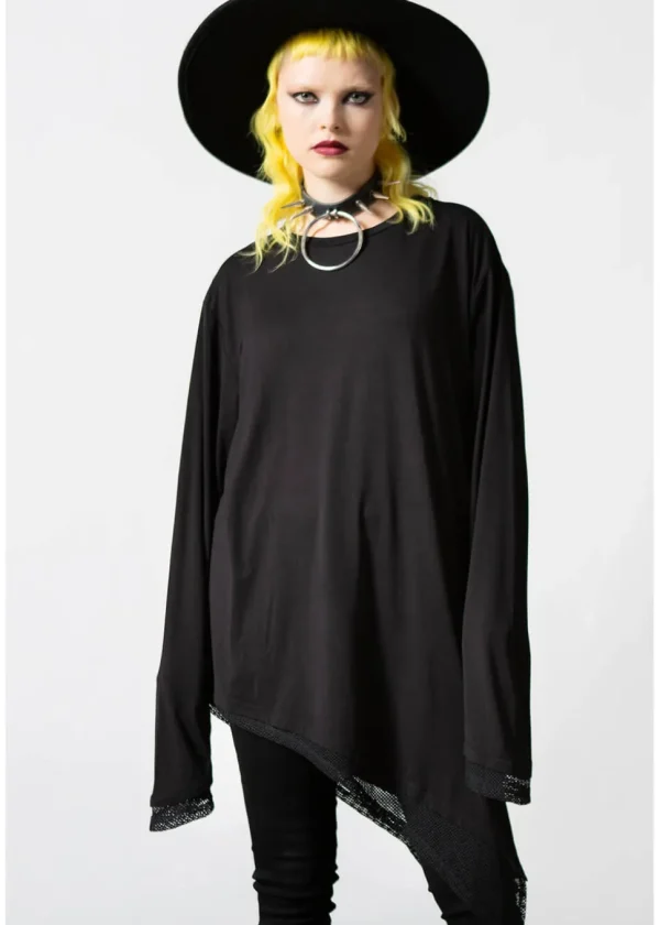 Killstar Manticore Mesh Top Black
