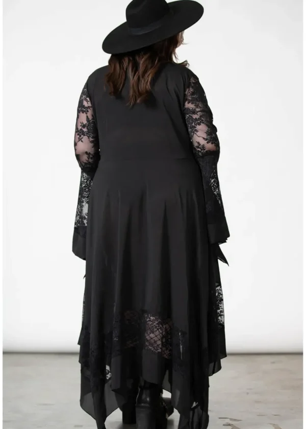 Killstar Misty Night 70's Maxi Dress Black