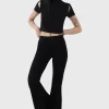 Killstar Perseis Denim Flare Pants Black