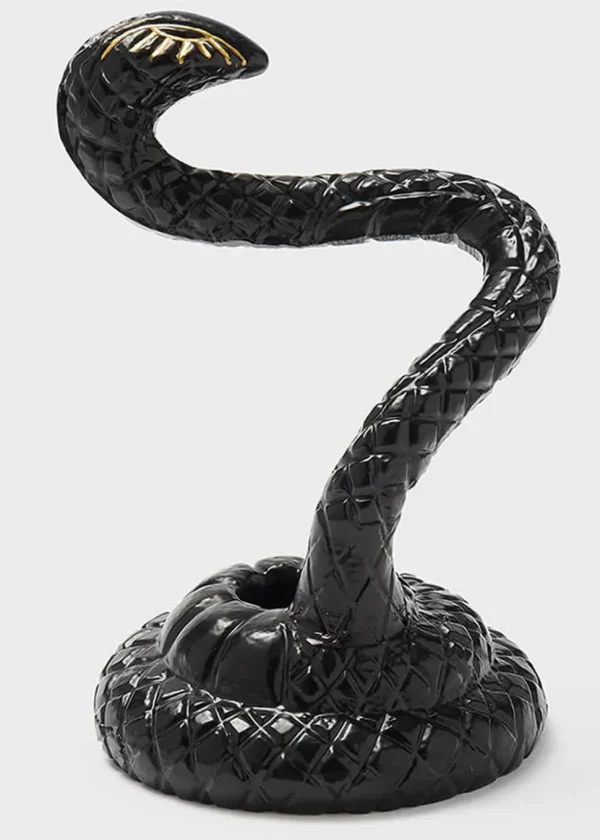 Killstar Serpentina Snake Candle Holder Black