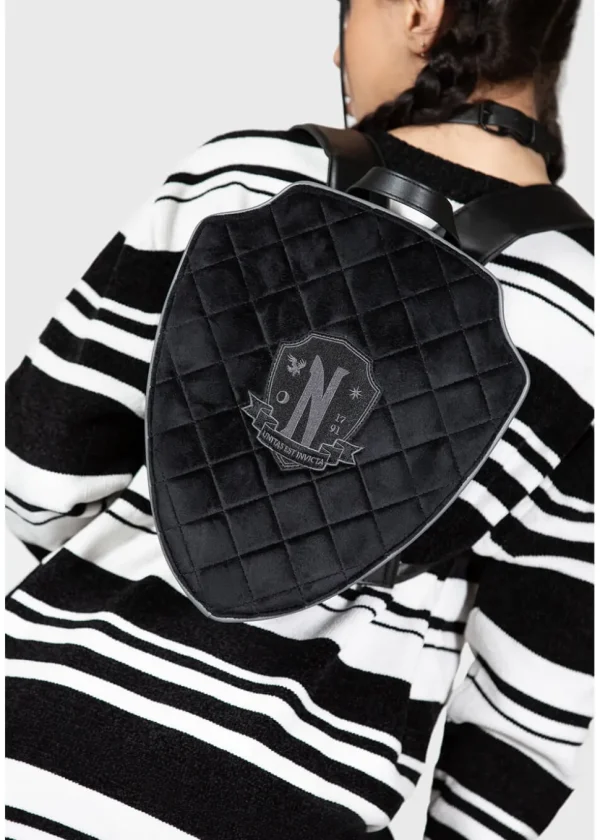 Killstar Wednesday Not Friends Material Backpack Black