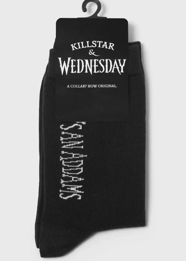 Killstar Wednesday Sharpen Hatchets Socks Black