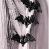 Killstar Wing It Bat Hair Clips Black