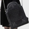 Killstar x Beetlejuice Here Lies Beetlejuice Bag Black