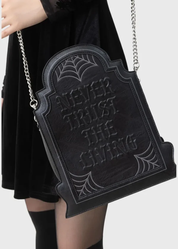 Killstar x Beetlejuice Here Lies Beetlejuice Bag Black