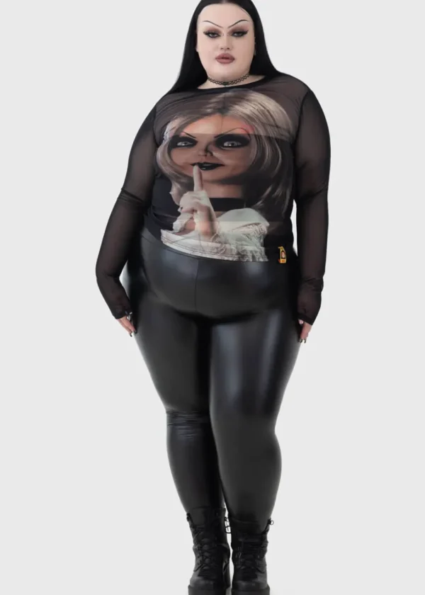 Killstar x Chucky You're A Doll Mesh Top Back