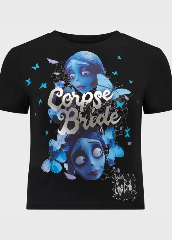 Killstar x Corpse Bride Corpse Bride Shrunken T-Shirt Black