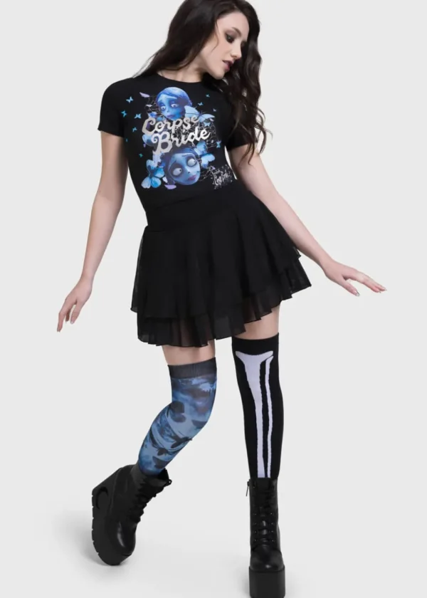 Killstar x Corpse Bride Corpse Bride Shrunken T-Shirt Black