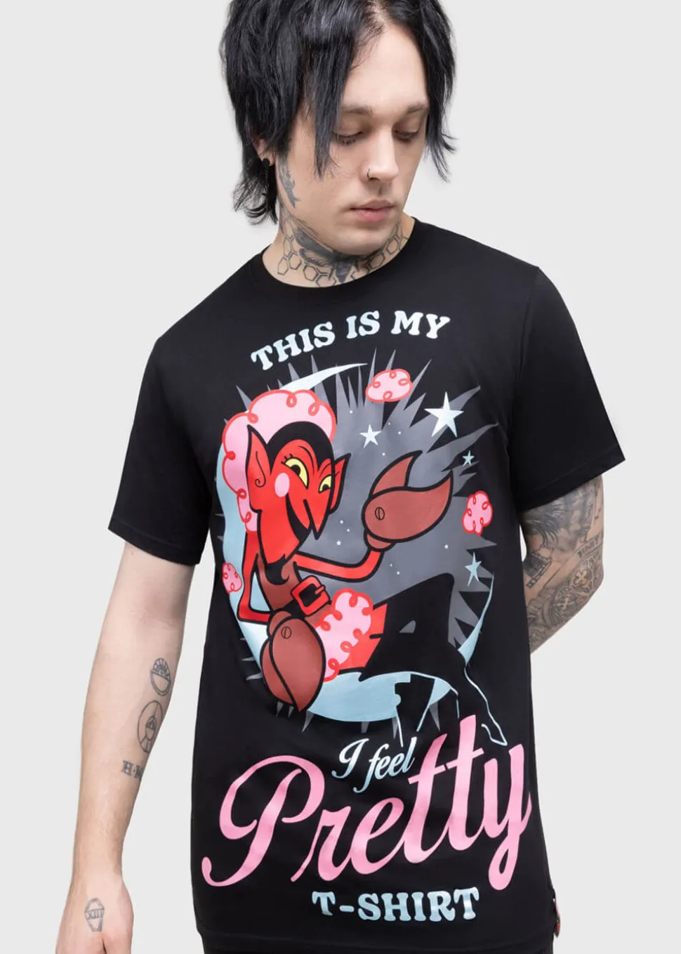 killstar_x_powerpuff_girl_1-5.webp Killstar x Powerpuff Girls I Feel Pretty T-Shirt Black