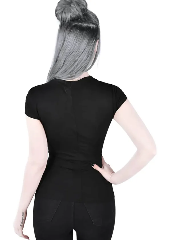 Killstar Xara Keyhole Top Black