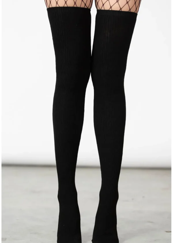 Killstar Zoey Long Socks Black