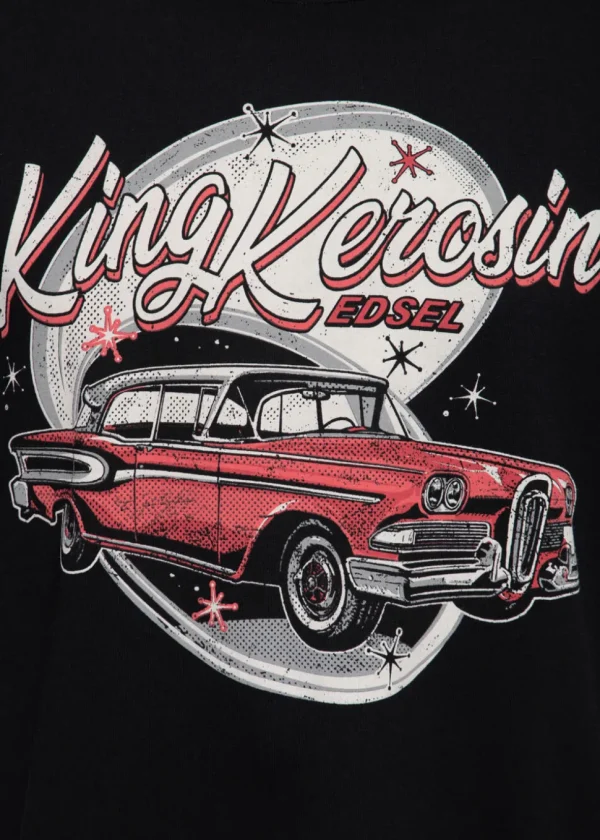 King Kerosin Mens Edsel Car T-Shirt Black