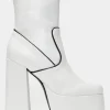 Koi Footwear Bahari Platform 60's Boots White