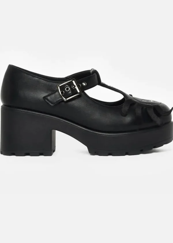 Koi Footwear Sai Spider's Choice Mary Jane Pumps Black