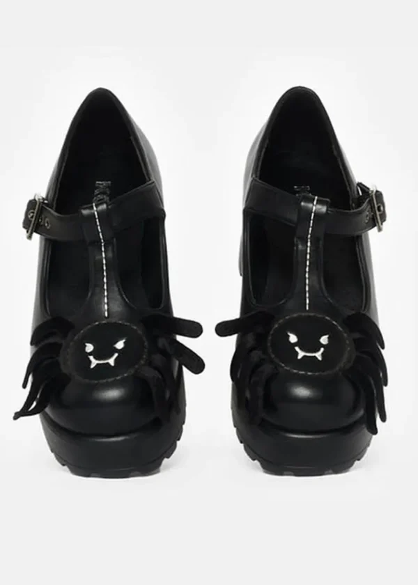 Koi Footwear Sai Spider's Choice Mary Jane Pumps Black