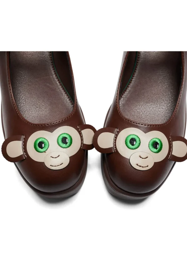 Koi Footwear Tira Manic Monkey Mary Janes Pumps Brown