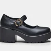 Koi Footwear Tira PU Classic Mary Janes Pumps Black