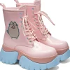 Koi x Pusheen Doghnuts Pastel Patent Boots Pink