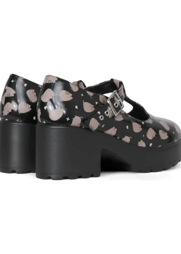 Koi x Pusheen Sai Mary Janes Black